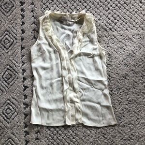 Banana Republic Tank Top Blouse Creamy Color 00P